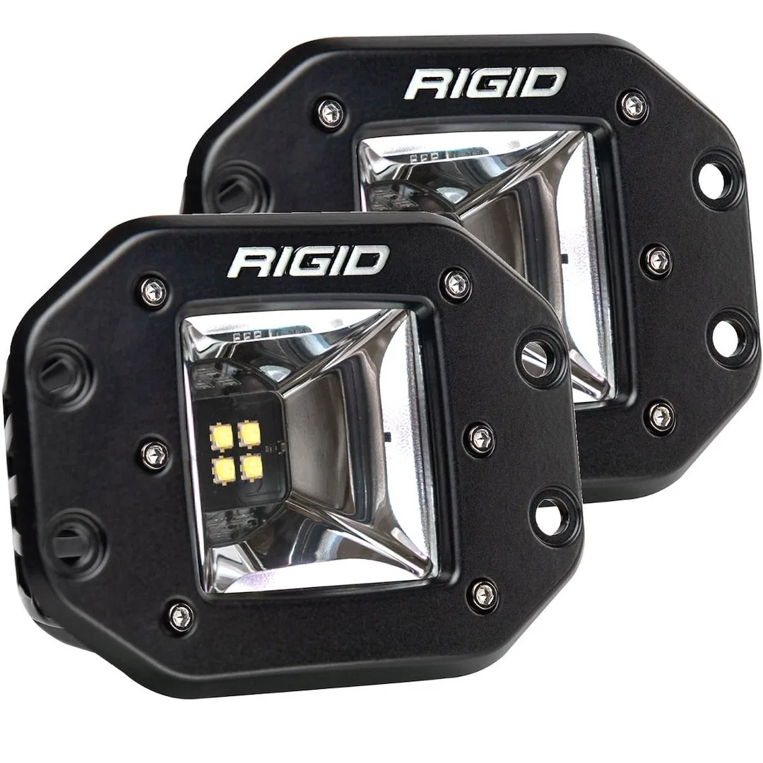682153 – RIGID IND Driving/ Fog Light, LED Bulb 4 LED Clear Bulb 4.8 Inch x 3.6 Inch Rectangular 1.7 Amp Draw At 14 V...